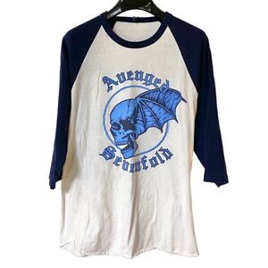 Avenged Sevenfold A7X Women’s Unisex Blue|White Nashville 2018 Tour Shirt Sz M